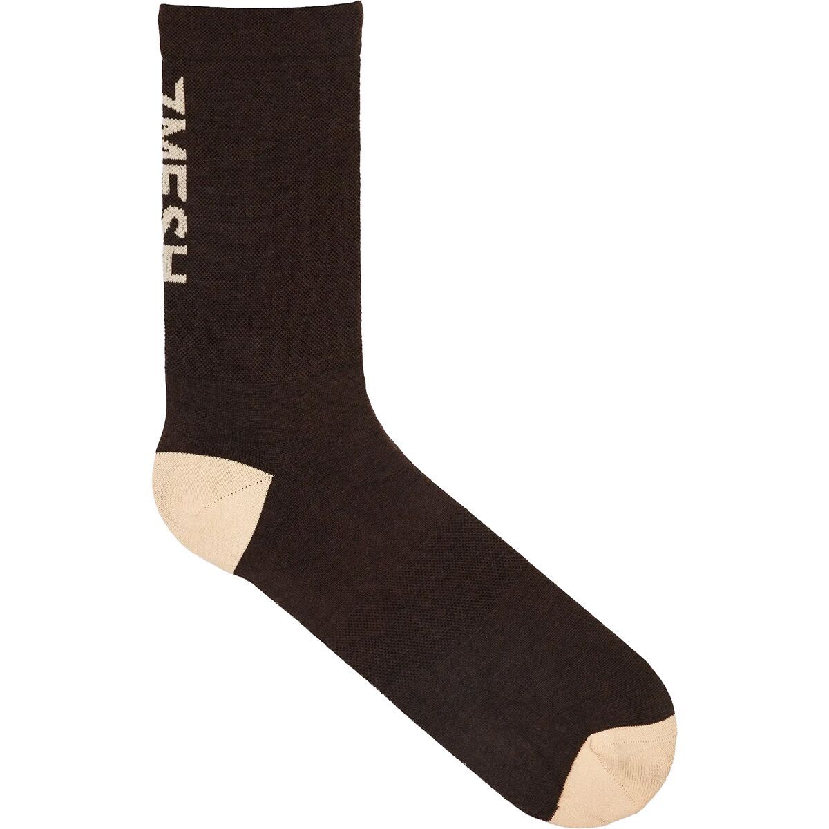 Image of 7mesh Industries Ashlu Merino Sock Dark Chocolate, S