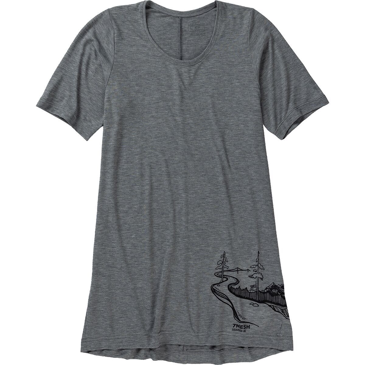 7mesh Industries Elevate Short Sleeve Shirt - Kate Zessel Women's 2023 Pebble Grey, S