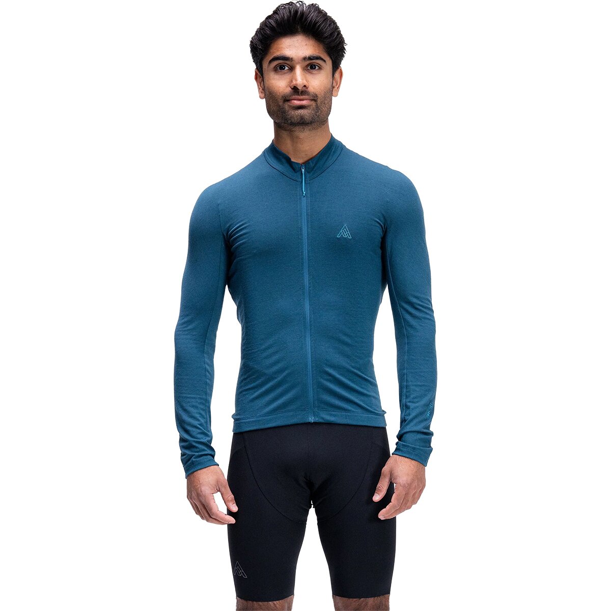Image of 7mesh Industries Ashlu Merino Long-Sleeve Jersey - Men's Deep Sea, L