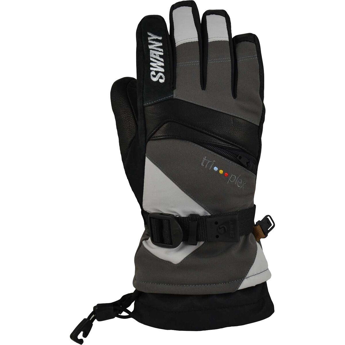 Image of Swany X-Change Jr Glove - Kids' Dark Grey/Light Grey, L
