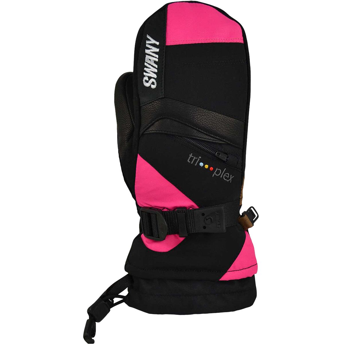 Image of Swany X-Change Jr Mitten - Kids' Black/Magenta, L