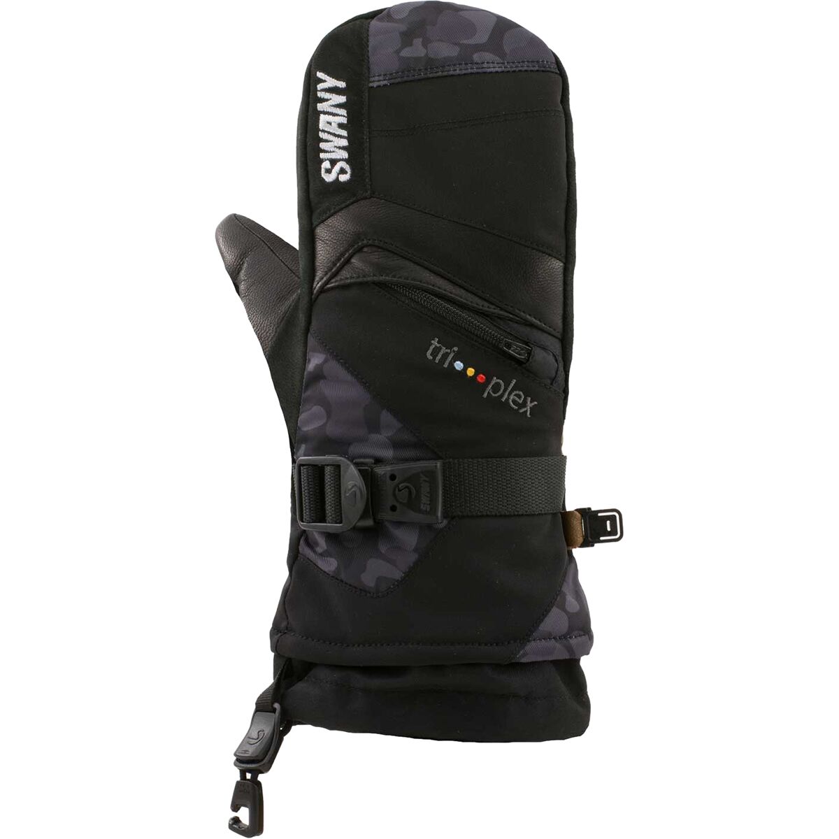 Image of Swany X-Change Jr Mitten - Kids' Black/Camo, XL