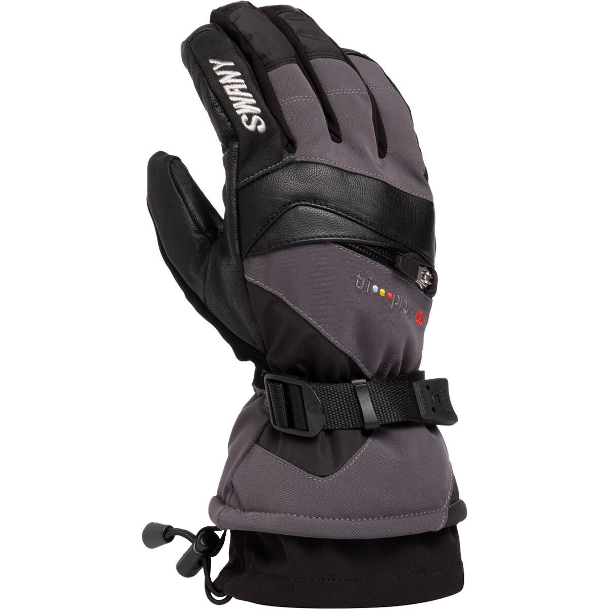 Image of Swany X-Change Glove - Men's Charcoal Grey/Black, L