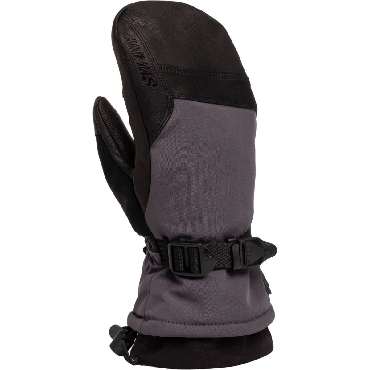 Image of Swany Gore Winterfall Mitten - Men's Charcoal Grey/Black, L