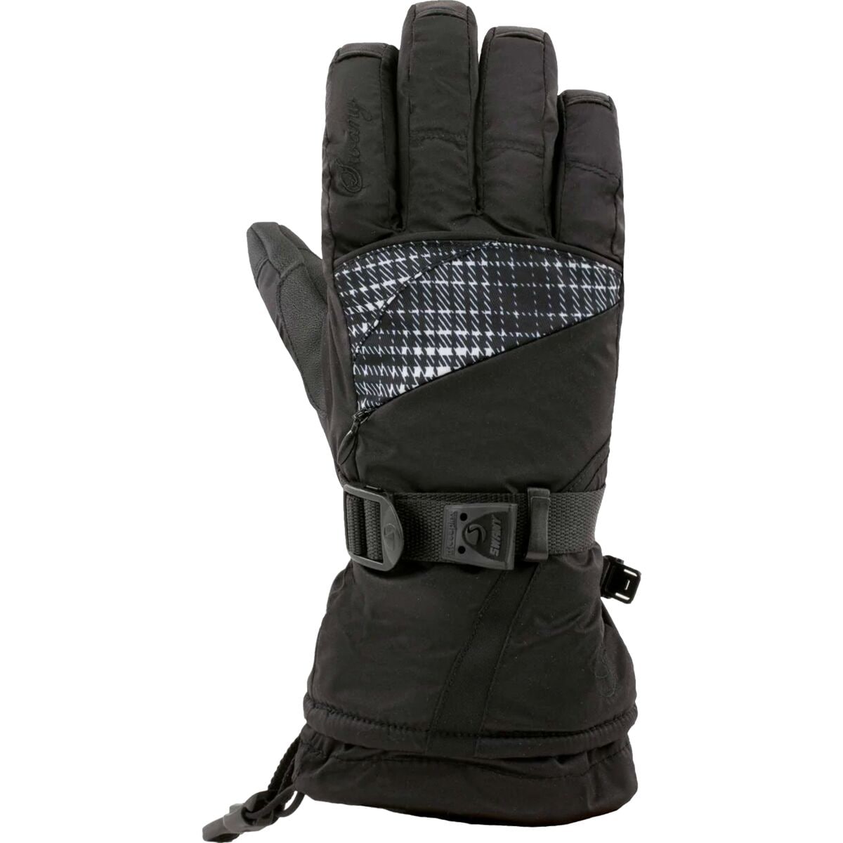 Image of Swany X-Therm Glove - Women's Black/White Pattern/Black, S