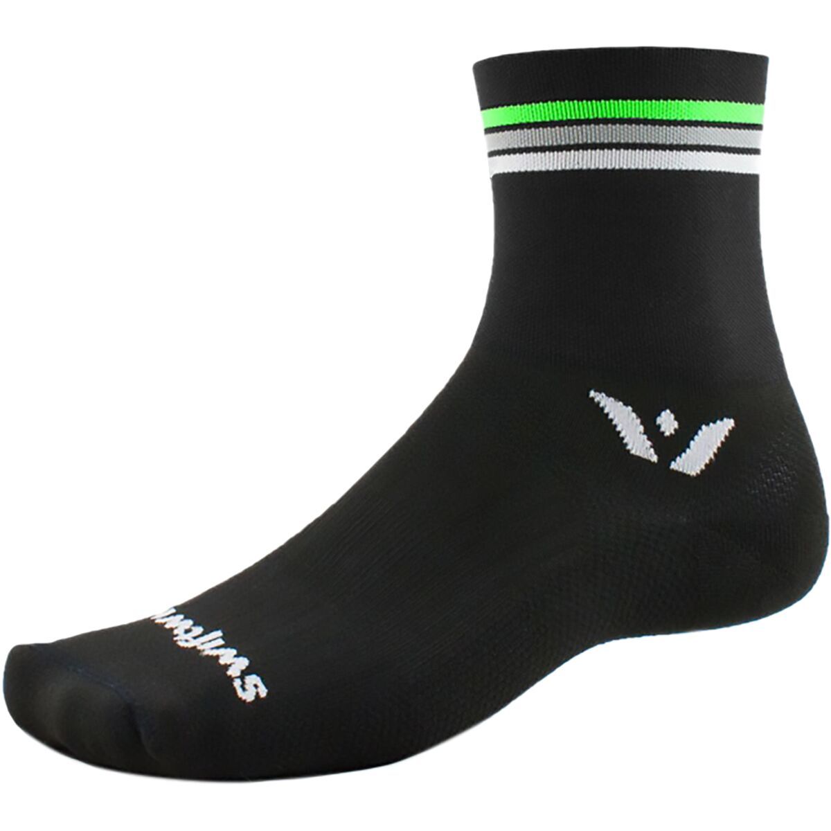 Swiftwick Aspire Four Stripe Sock Black Stripe, S