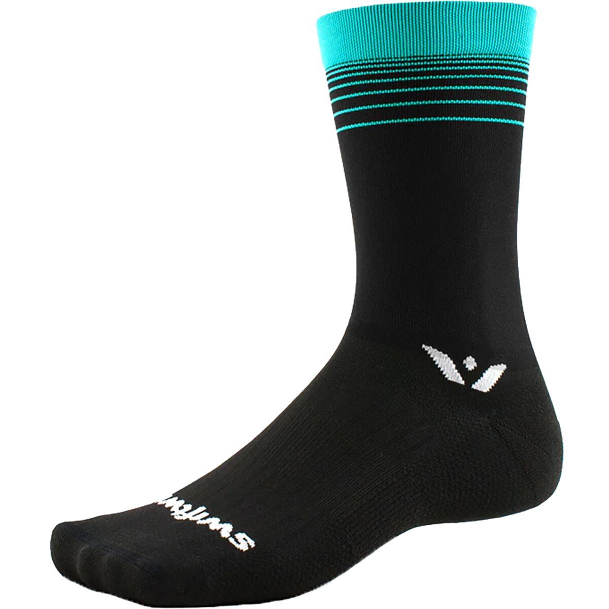 Swiftwick Aspire Seven Stripe Sock Blue Stripe, M