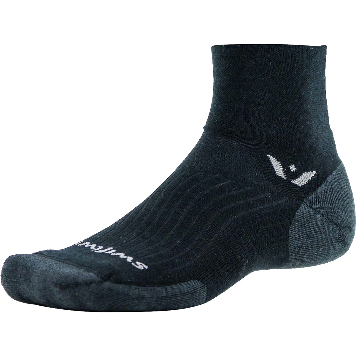 Swiftwick Swiftwick Pursuit Quarter Crew Sock Black, S