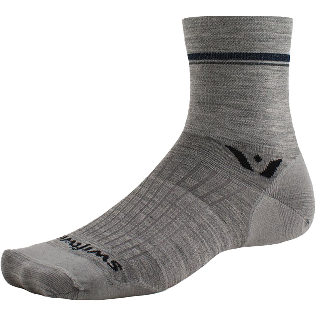 Swiftwick Pursuit Four Sock Retro Stripe Heather, L