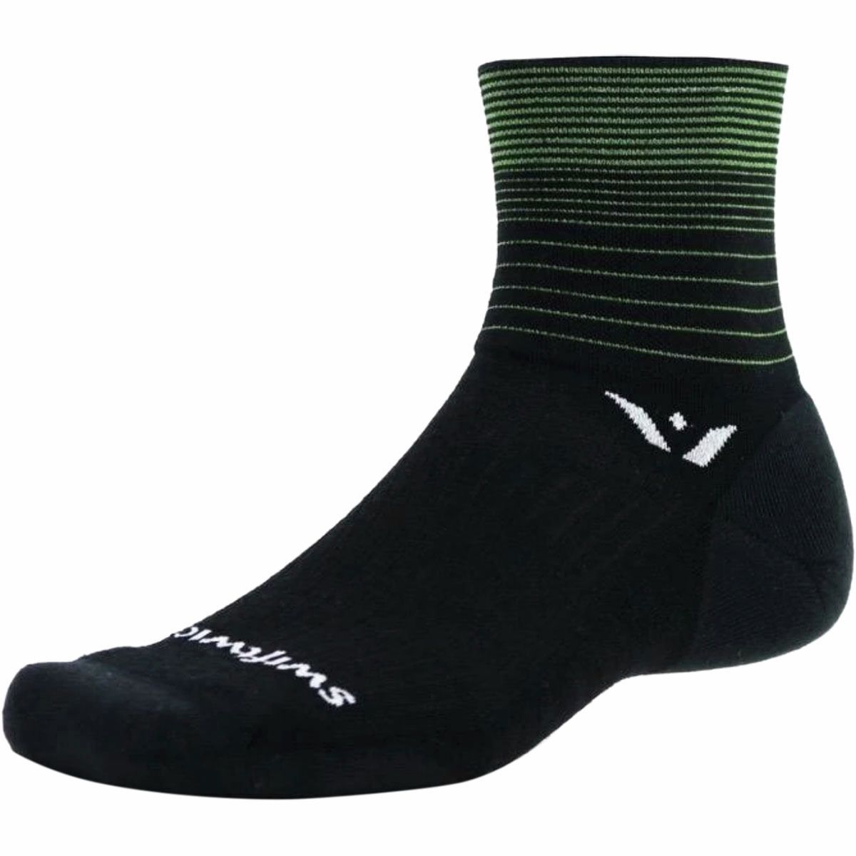 Swiftwick Pursuit Four Sock Stripe Green, M