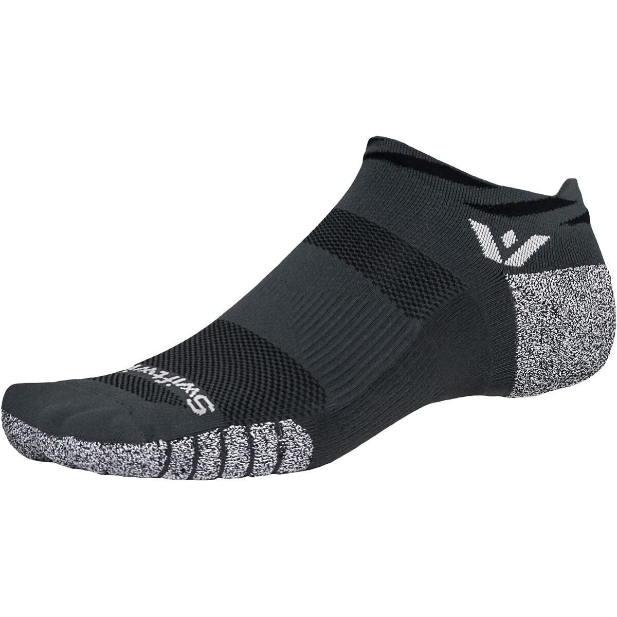 Image of Swiftwick Flite XT No Show Sock Charcoal Gray, S