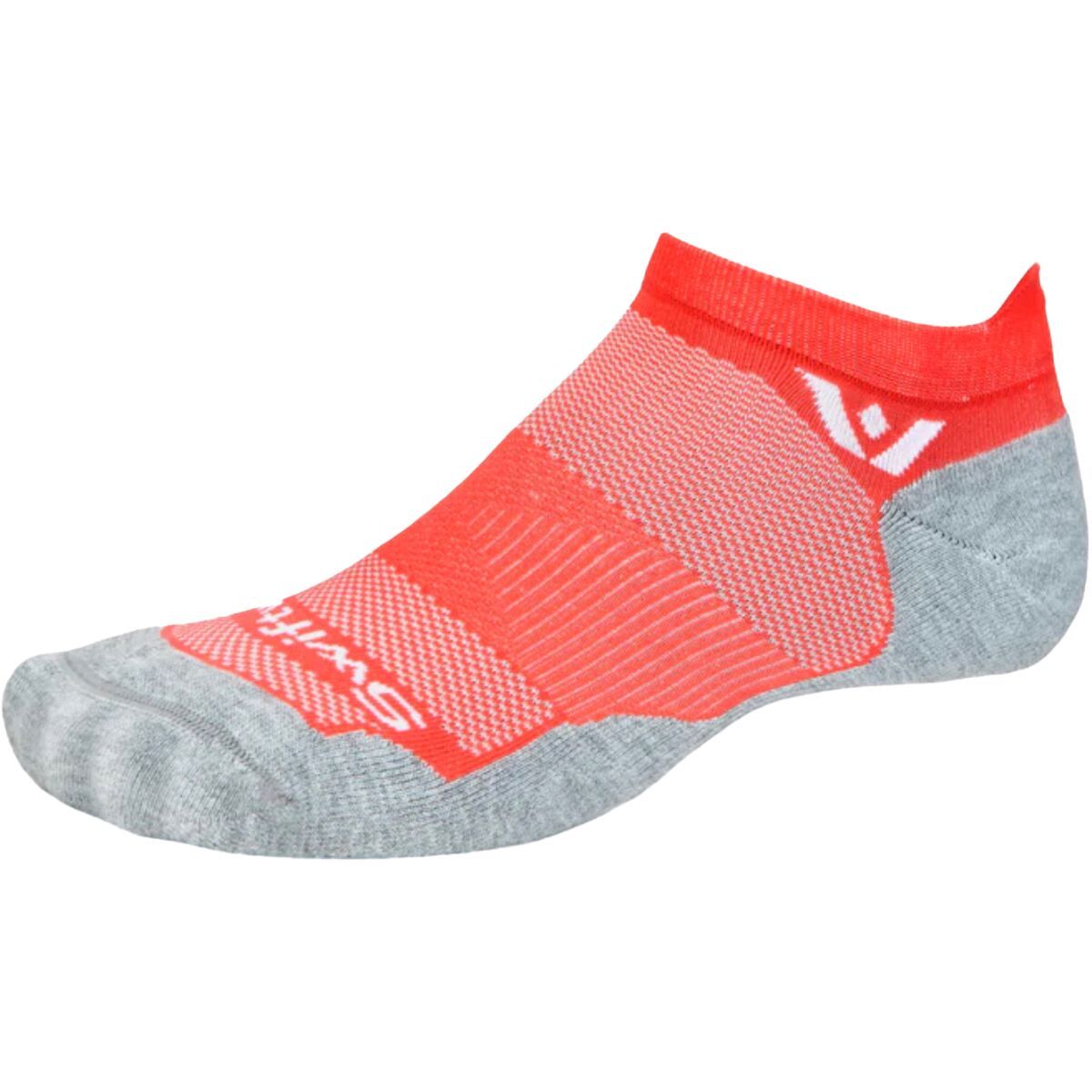 Image of Swiftwick Maxus No Show Sock Hibiscus Red, S