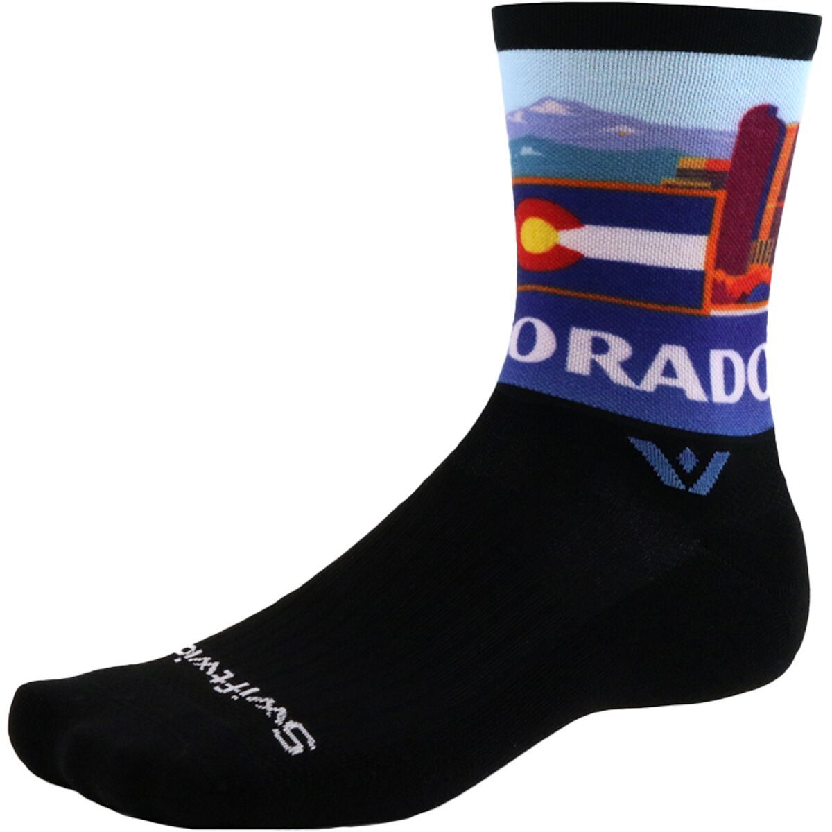Image of Swiftwick Vision Crew Impression Sock Colorado, S