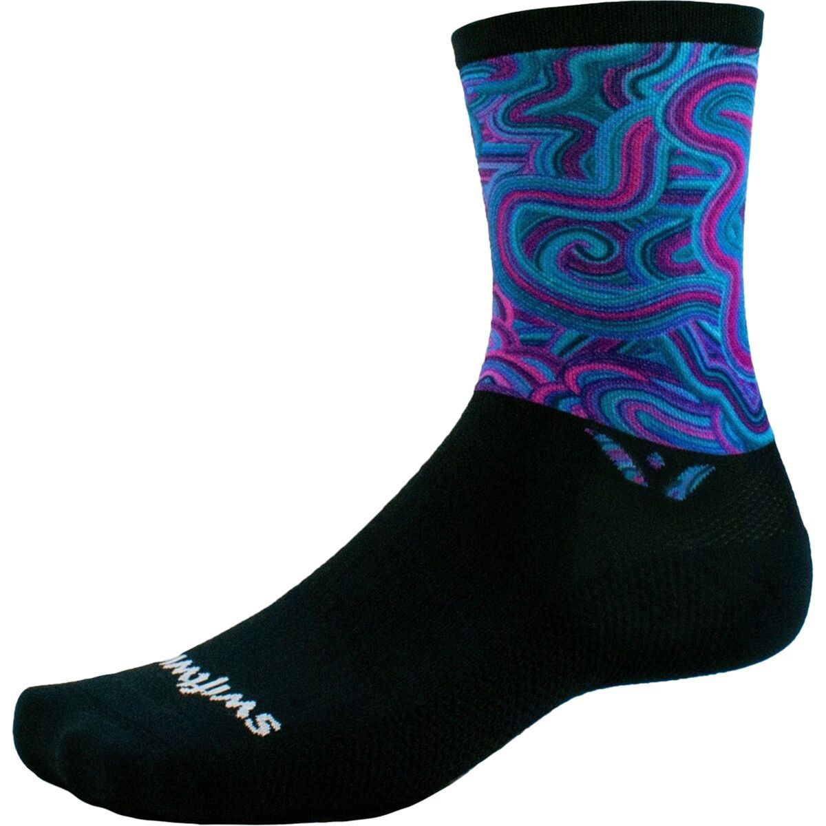 Image of Swiftwick Vision Crew Impression Sock Electrowave, S