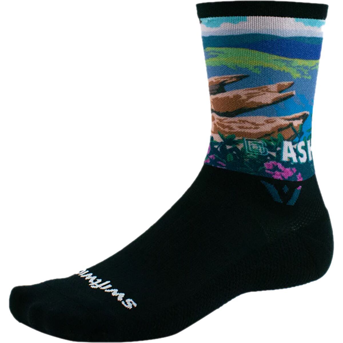 Swiftwick Vision Six Impression Sock Impression Asheville, S