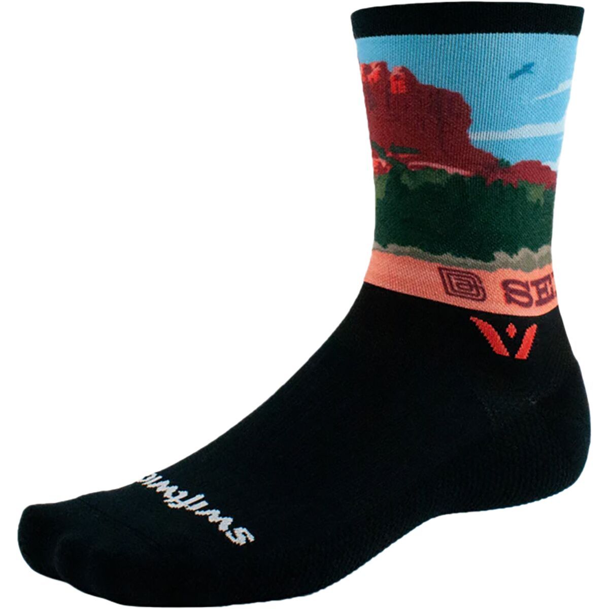 Swiftwick Vision Six Impression Sock Impression Sedona, M