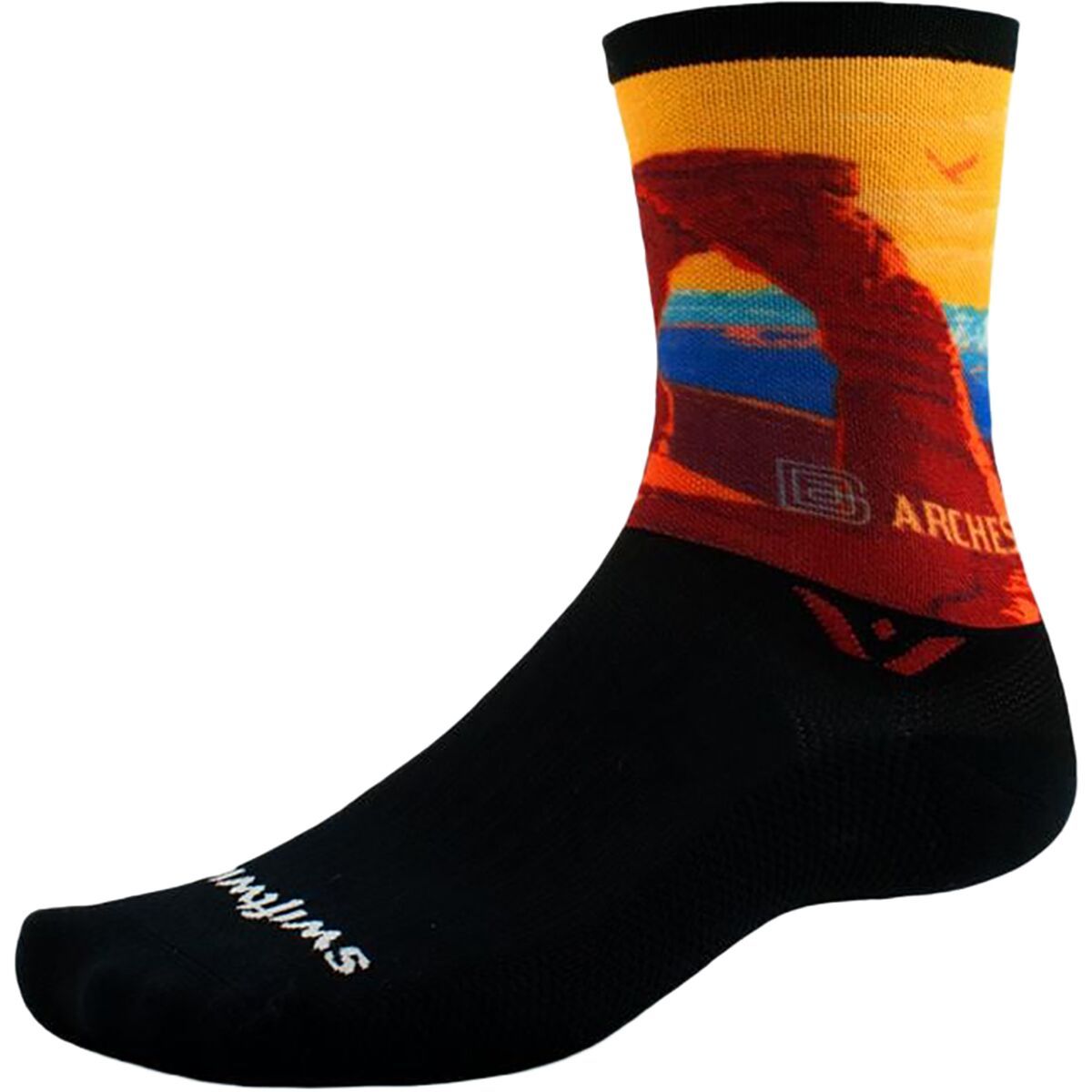 Image of Swiftwick Vision Crew Impression National Park Sock Arches, S