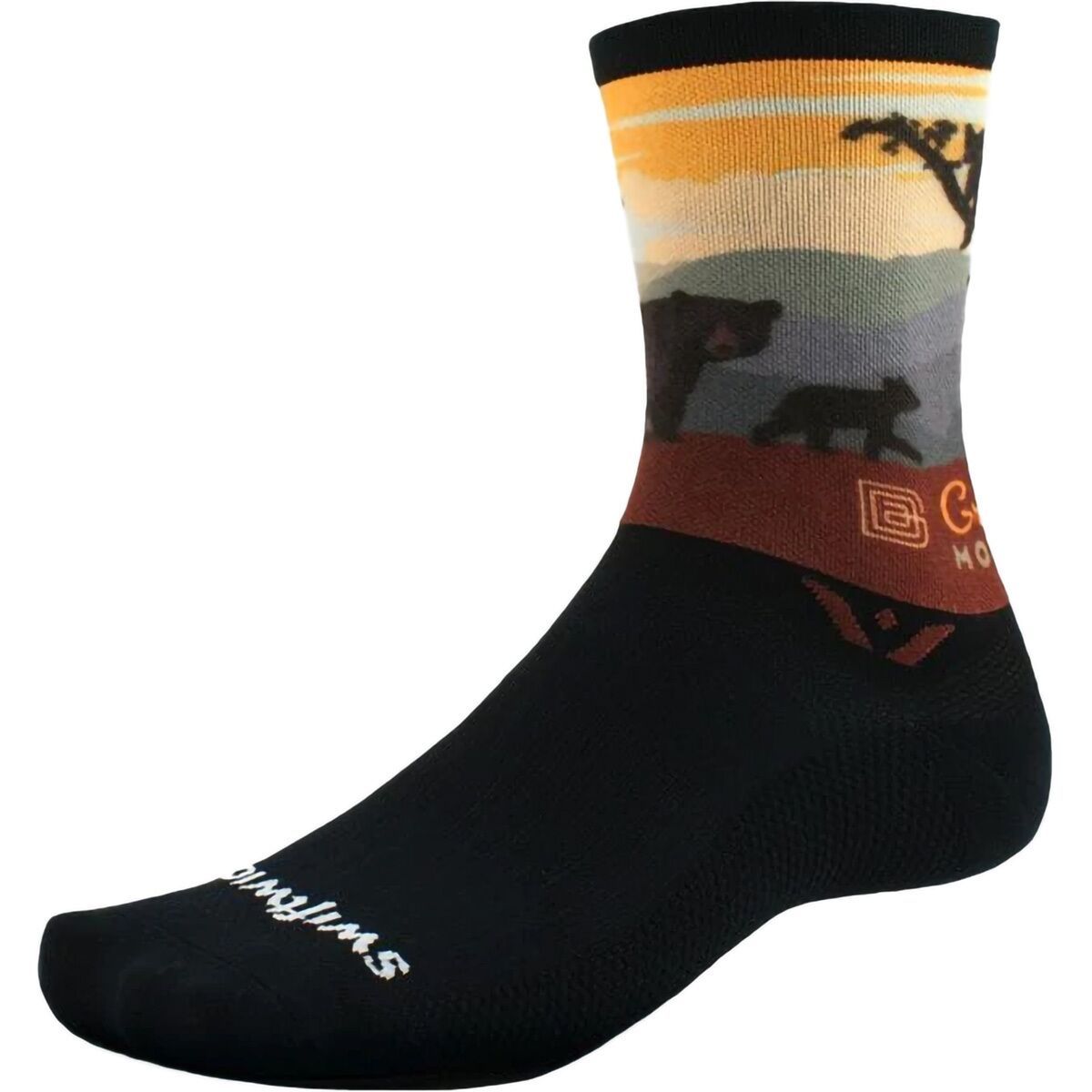 Swiftwick Vision Six Impression National Park Sock Grand Teton, XL
