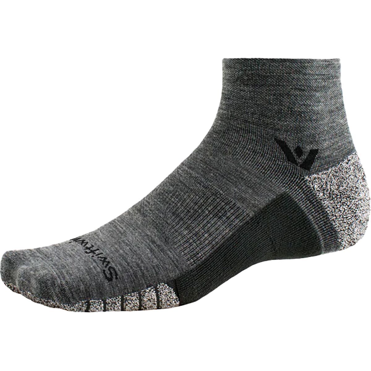 Image of Swiftwick Flite XT Trail Quarter Crew Sock Heather, S