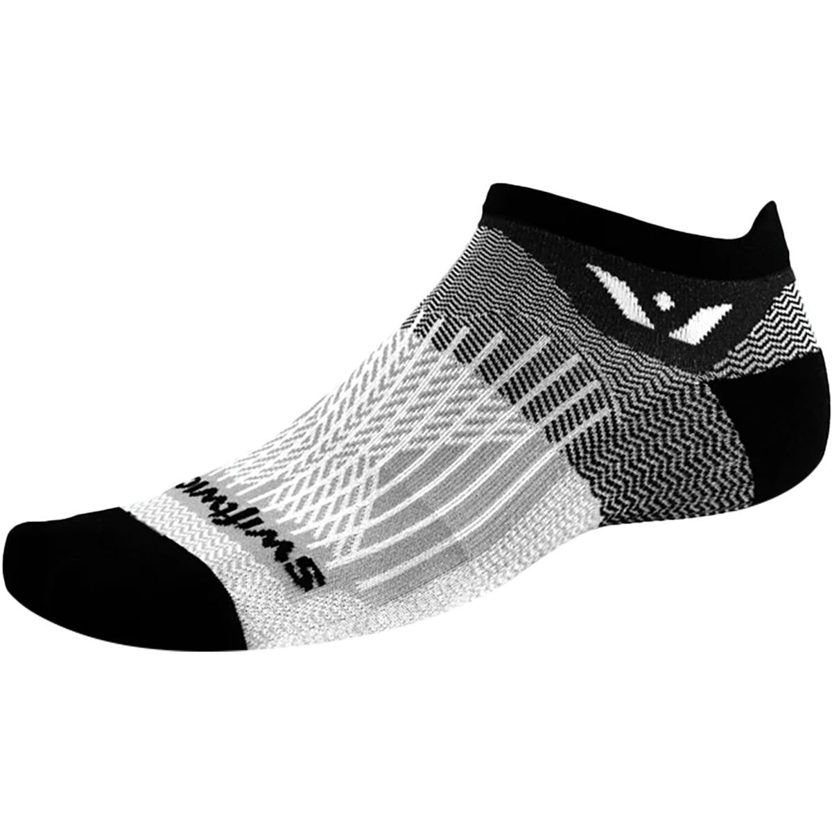 Swiftwick Aspire Zero Tab Sock Black/Pewter, L
