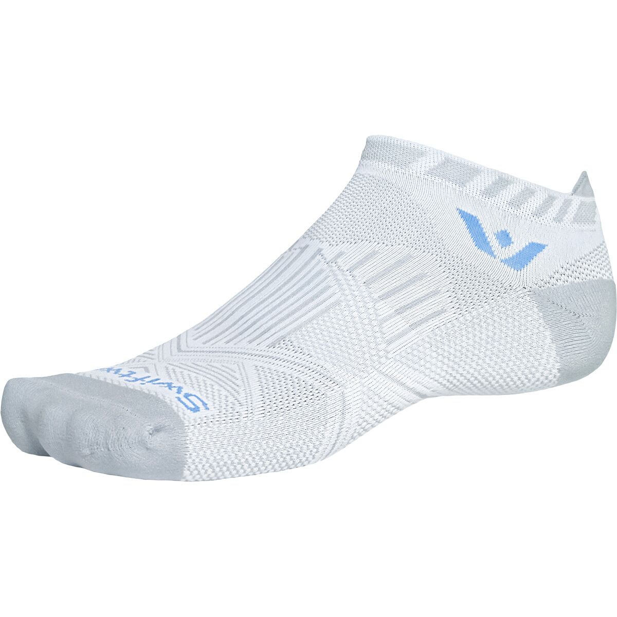 Image of Swiftwick Aspire No Show Tab Sock Blue Gray, S