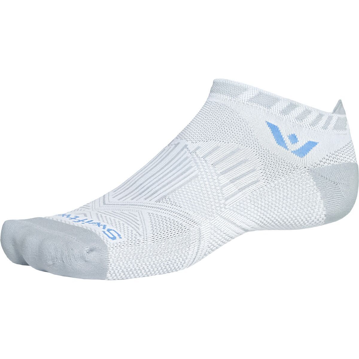 Image of Swiftwick Aspire No Show Tab Sock Blue Gray, XL