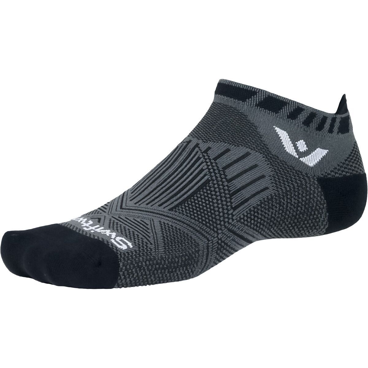 Image of Swiftwick Aspire No Show Tab Sock Charcoal Gray, L