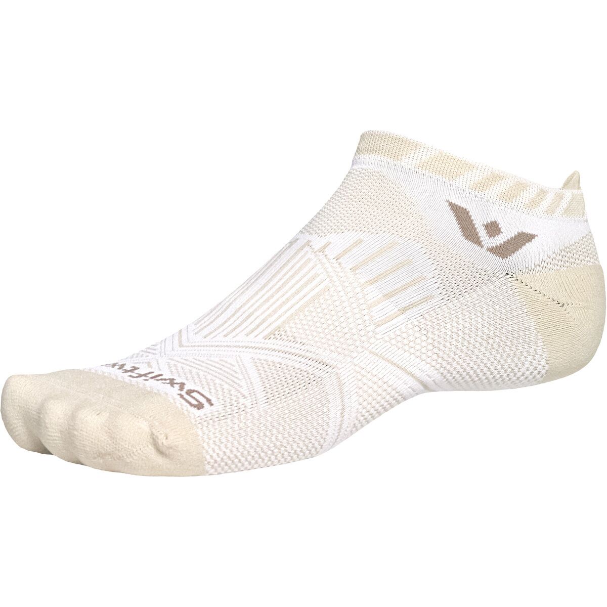Image of Swiftwick Aspire No Show Tab Sock Oatmeal Tan, M