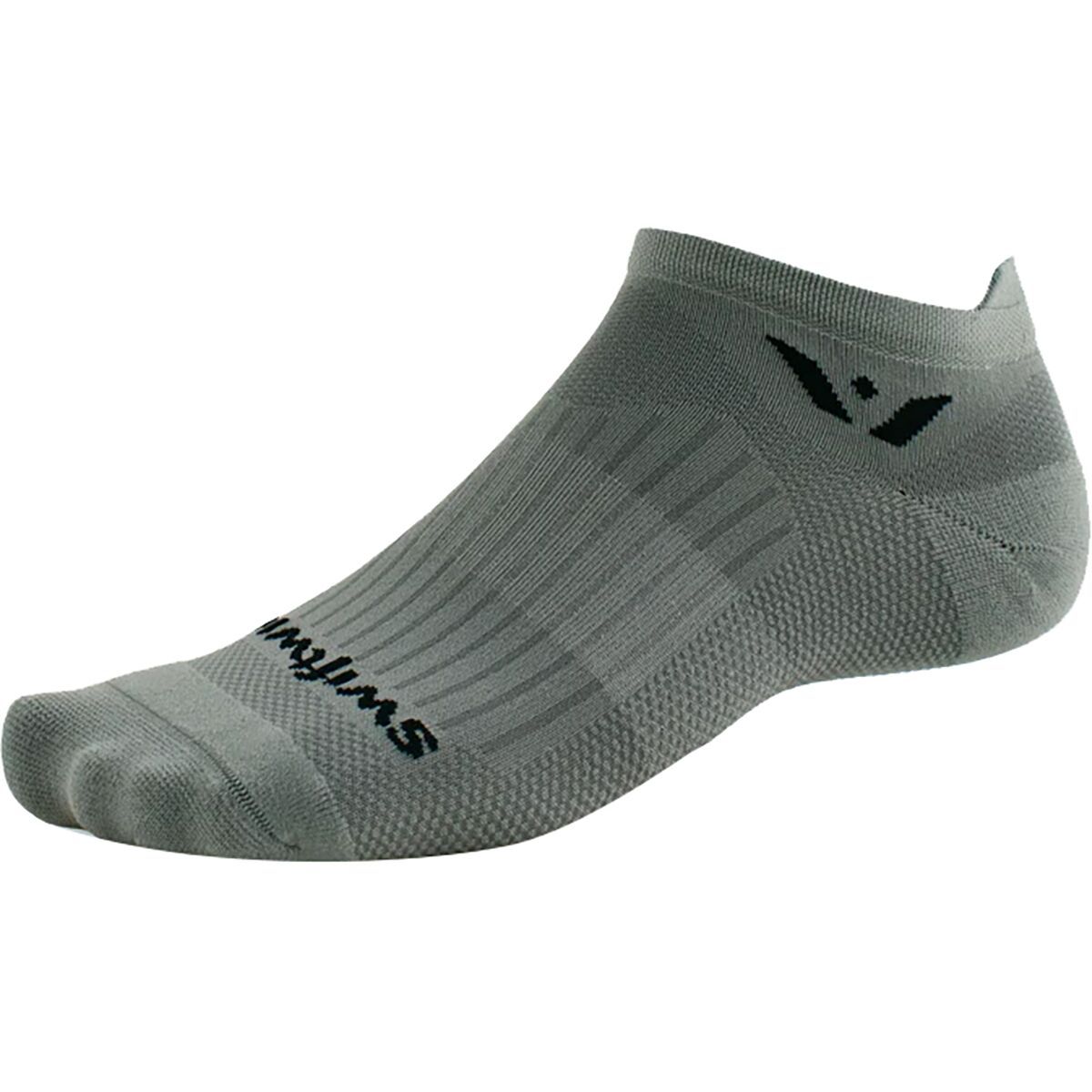 Image of Swiftwick Aspire No Show Tab Sock Pewter, L