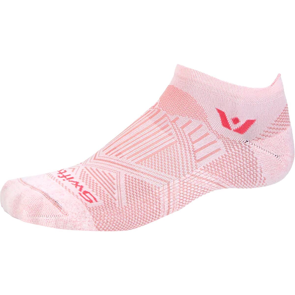 Image of Swiftwick Aspire No Show Tab Sock Geo Rose, S
