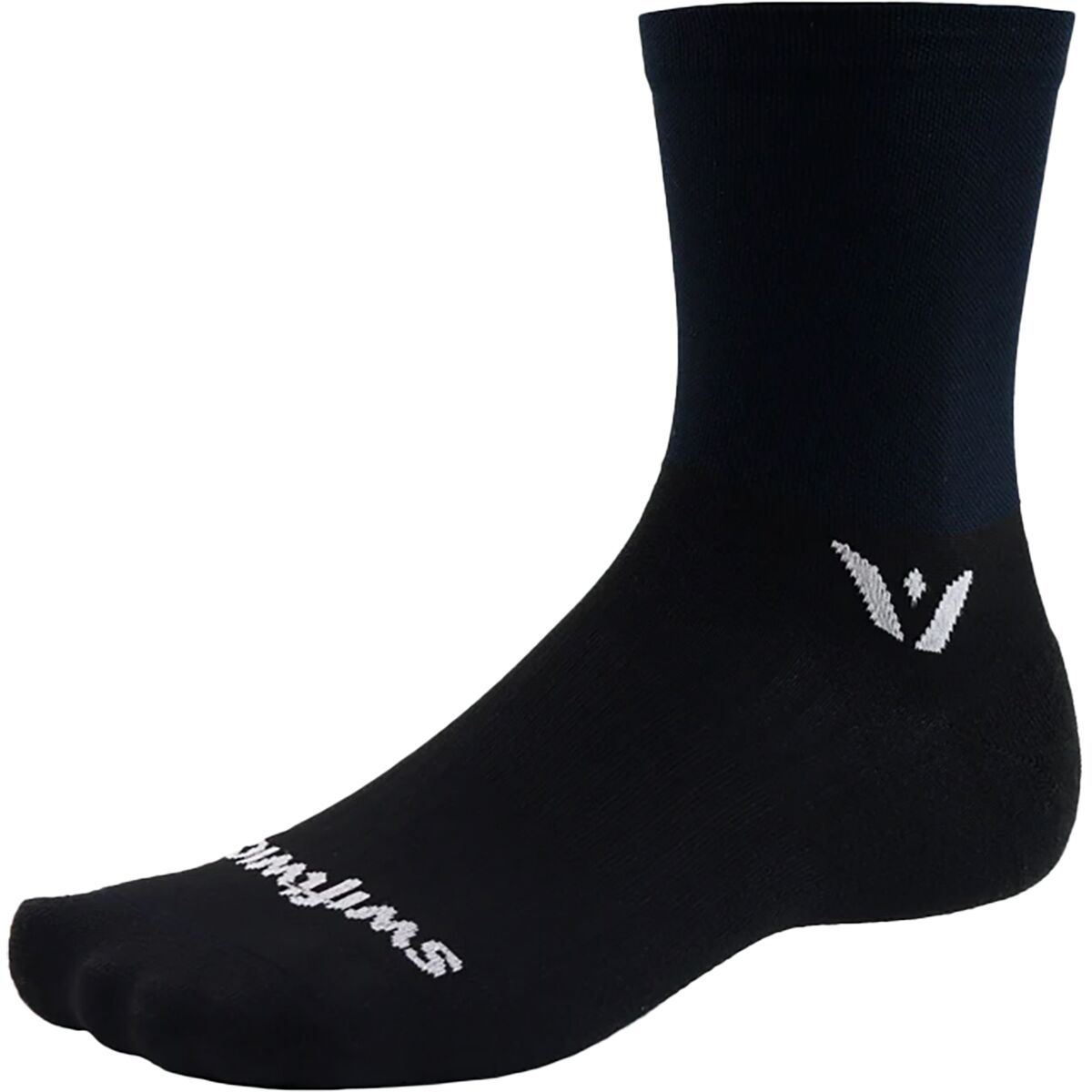 Image of Swiftwick Aspire Mid-Crew Sock Black, XL
