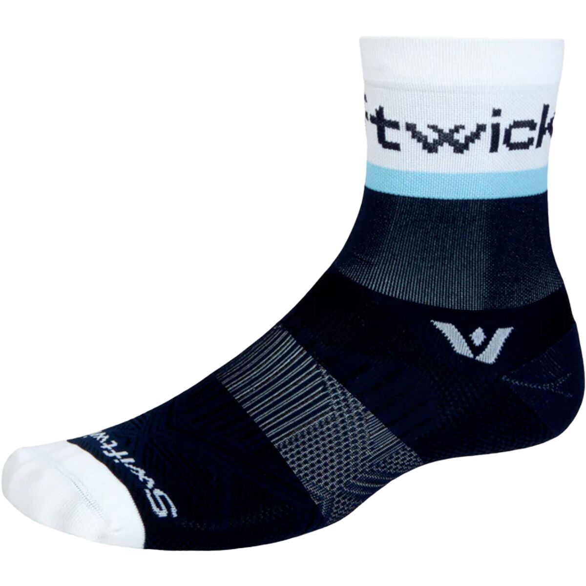 Image of Swiftwick Aspire Mid-Crew Sock Navy Blue, S