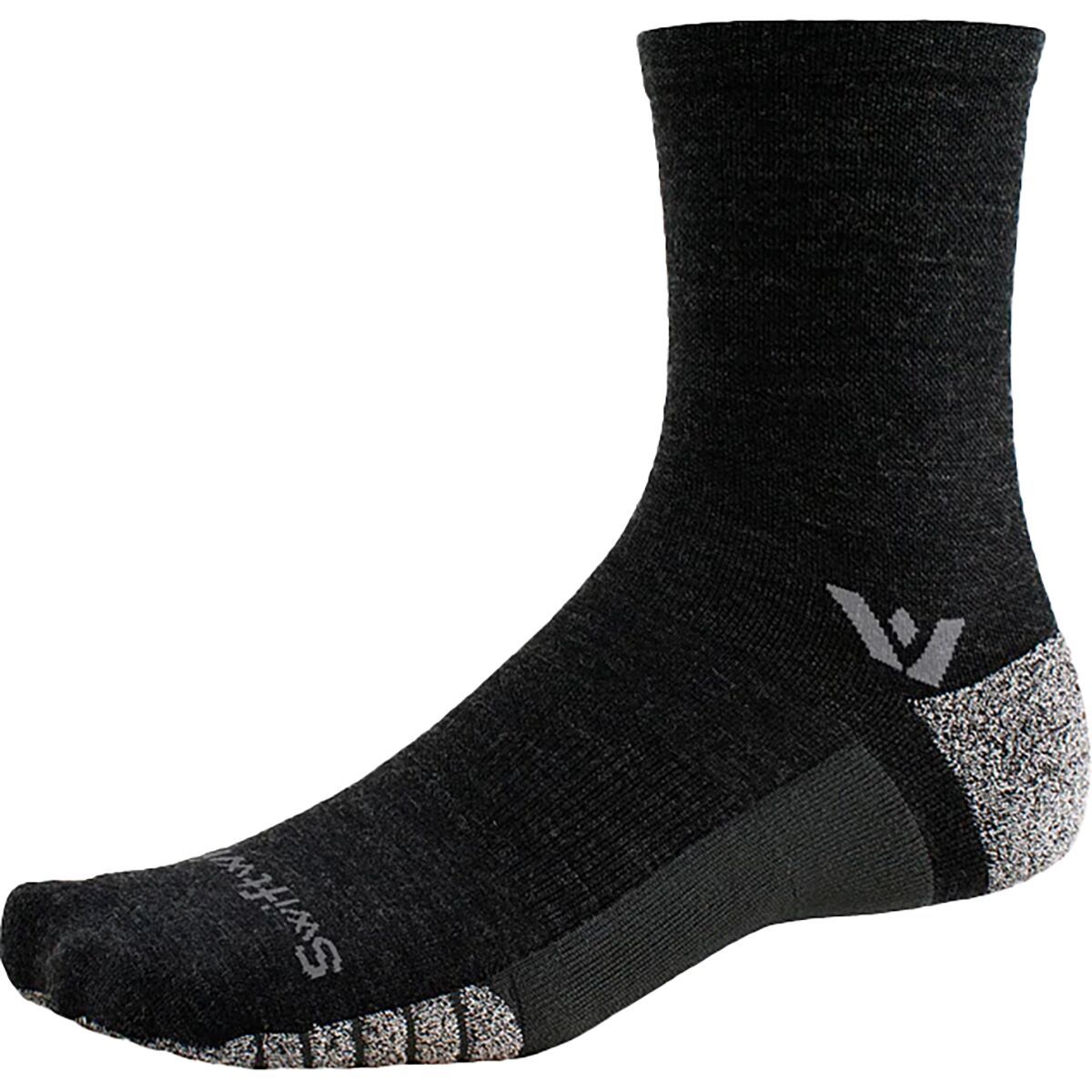 Image of Swiftwick Flite XT Trail Mid-Crew Sock Coal, M