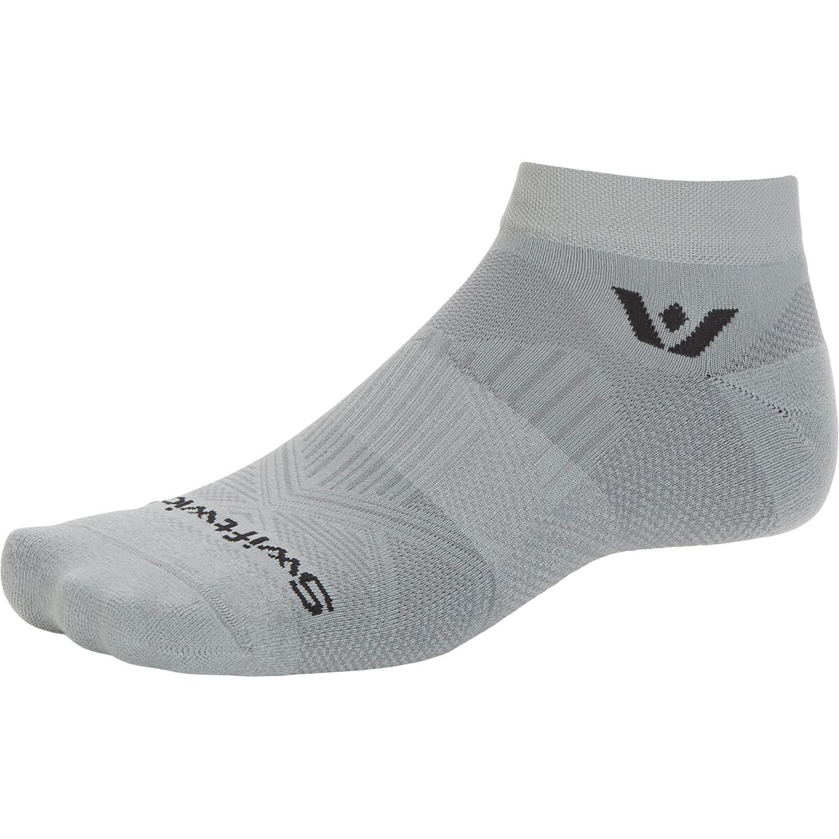 Image of Swiftwick Aspire Ankle Sock Circuit Pewter, XL