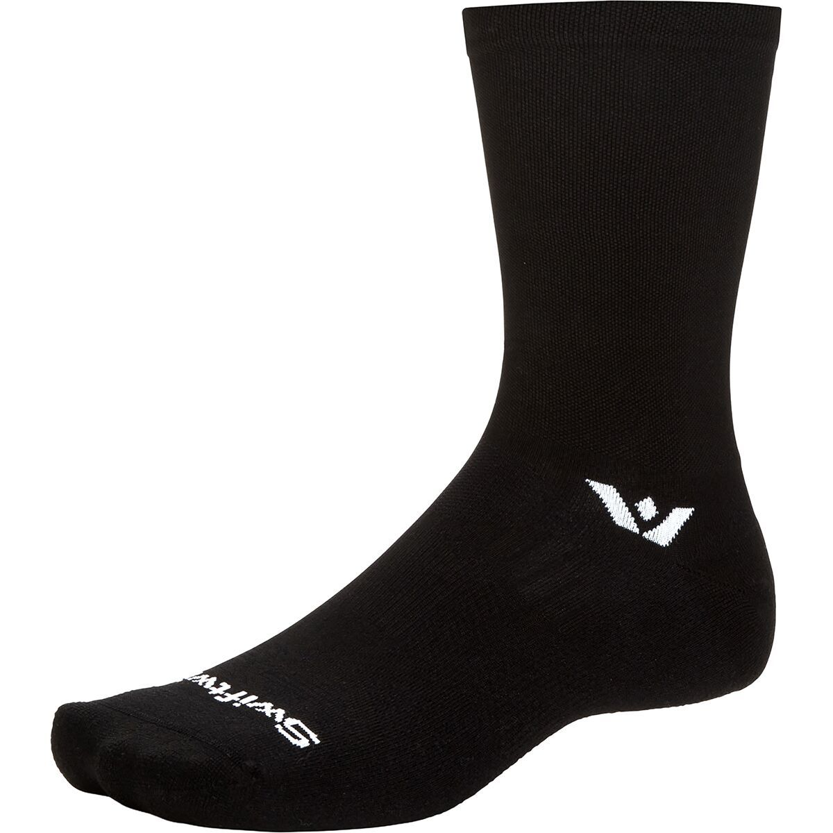 Image of Swiftwick Aspire Crew Sock Circuit Black, M