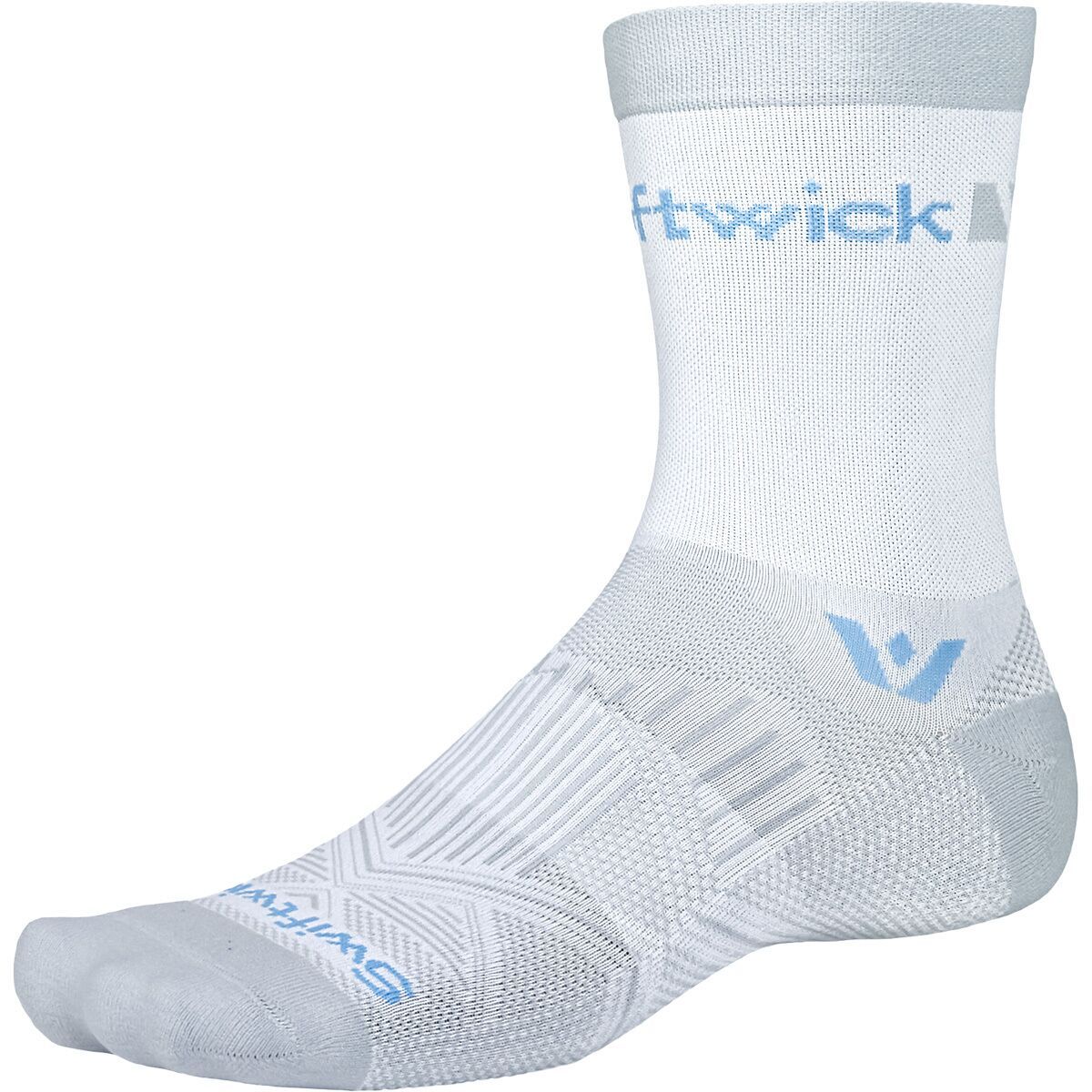 Image of Swiftwick Aspire Mid-Crew Sock Blue Gray, XL