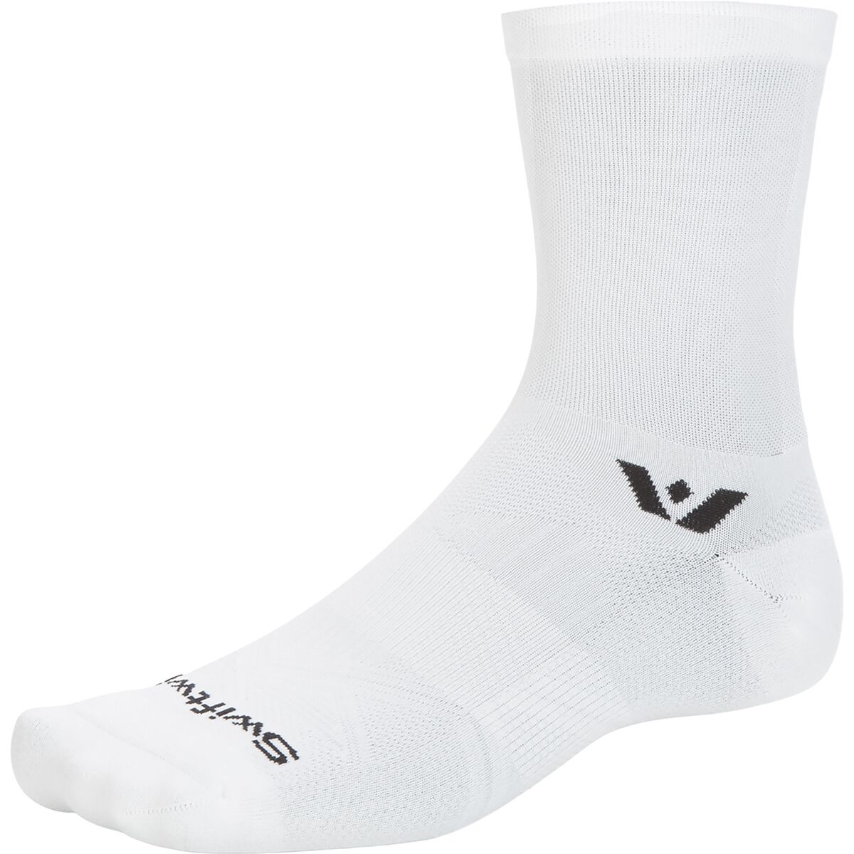 Image of Swiftwick Aspire Mid-Crew Sock Circuit White, XL