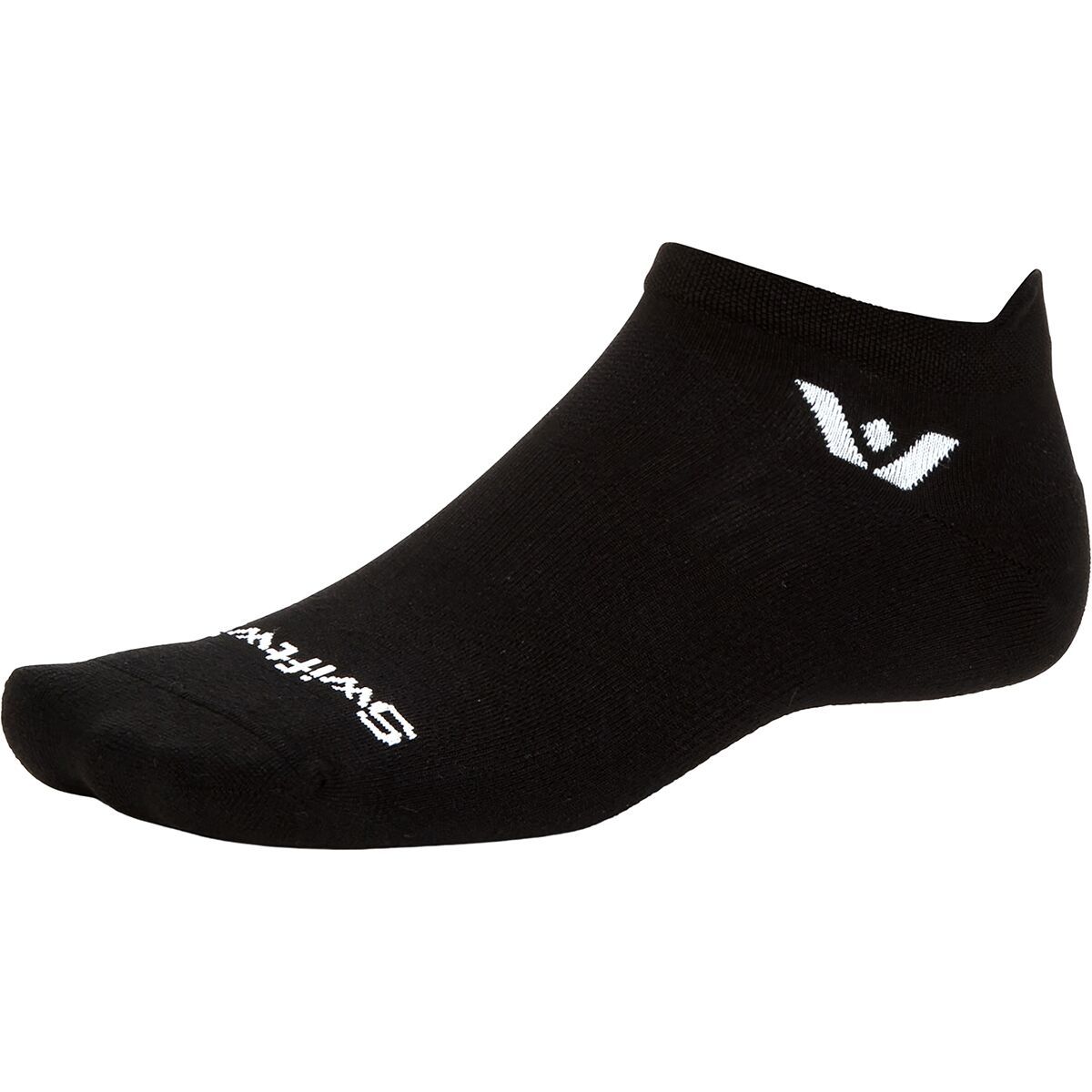 Image of Swiftwick Aspire No Show Tab Sock Circuit Black, XL