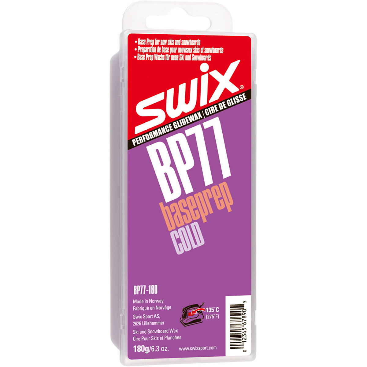Swix Swix Base Prep Wax Violet/Base Prep Cold, 180g