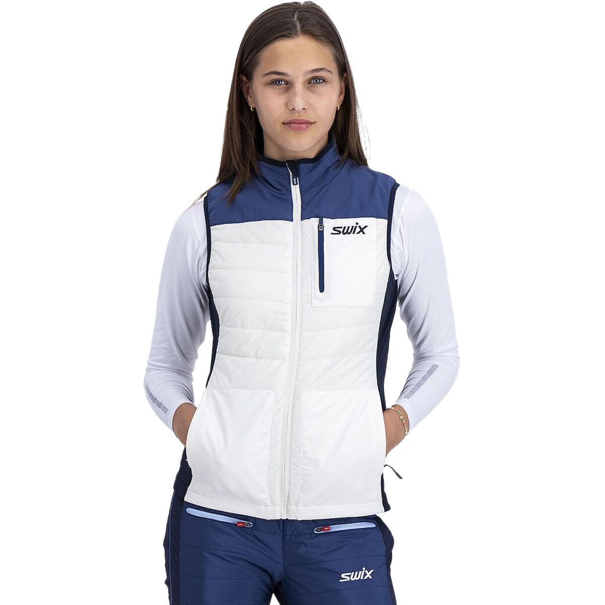 Swix Horizon Primaloft Vest - Women's Snow White, XL
