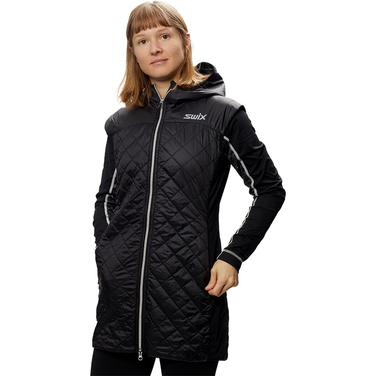 Image of Swix Mayen Quilted Tunique Vest - Women's Black, L