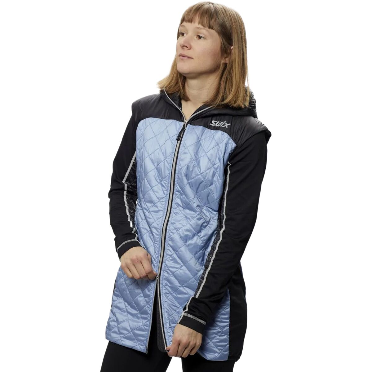 Image of Swix Mayen Quilted Tunique Vest - Women's Cashmere Blue, S