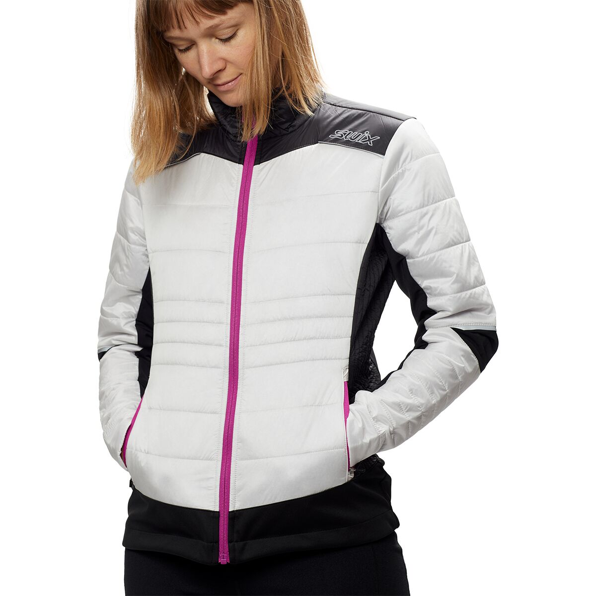 Image of Swix Navado Hybrid Jacket - Women's Snow White, M
