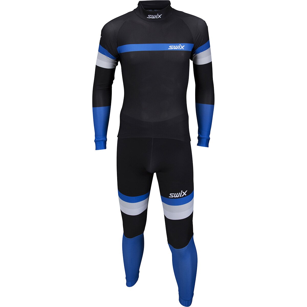 Image of Swix Focus 2-Piece Ski Suit - Men's Olympian Blue, M