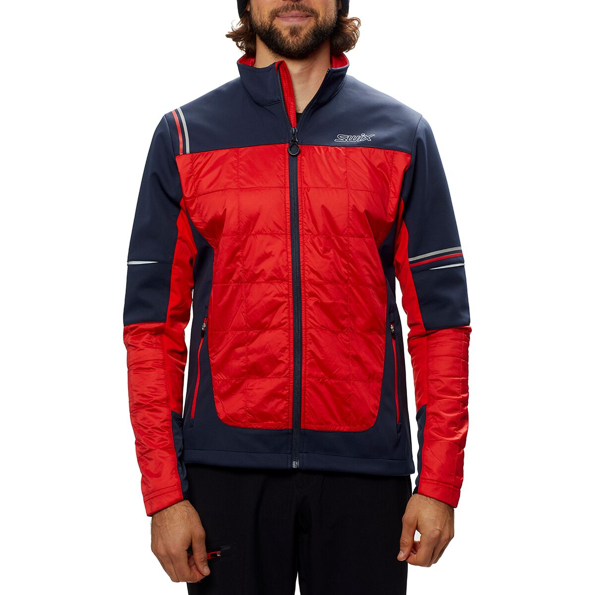 Image of Swix Navado Hybrid Jacket - Men's Fire Red, XL