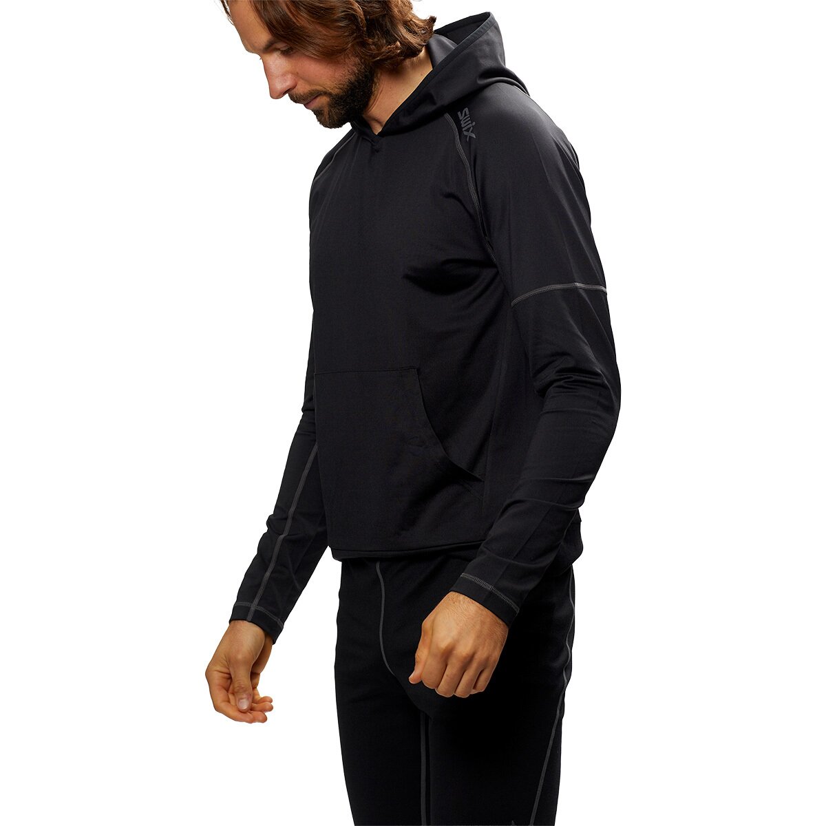 Image of Swix Tista Pull-Over Hoodie - Men's Black, S
