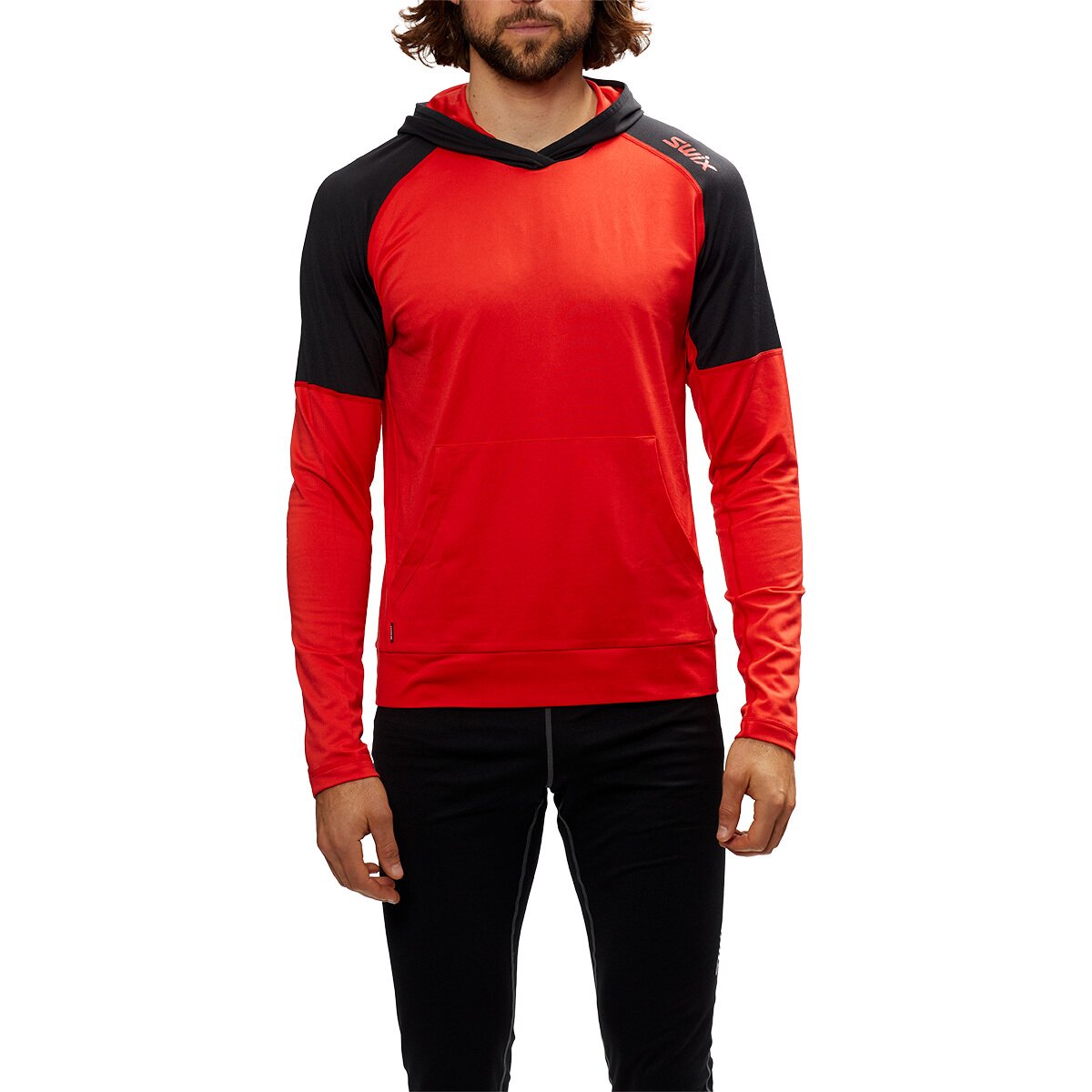 Image of Swix Tista Pull-Over Hoodie - Men's Fire Red, M