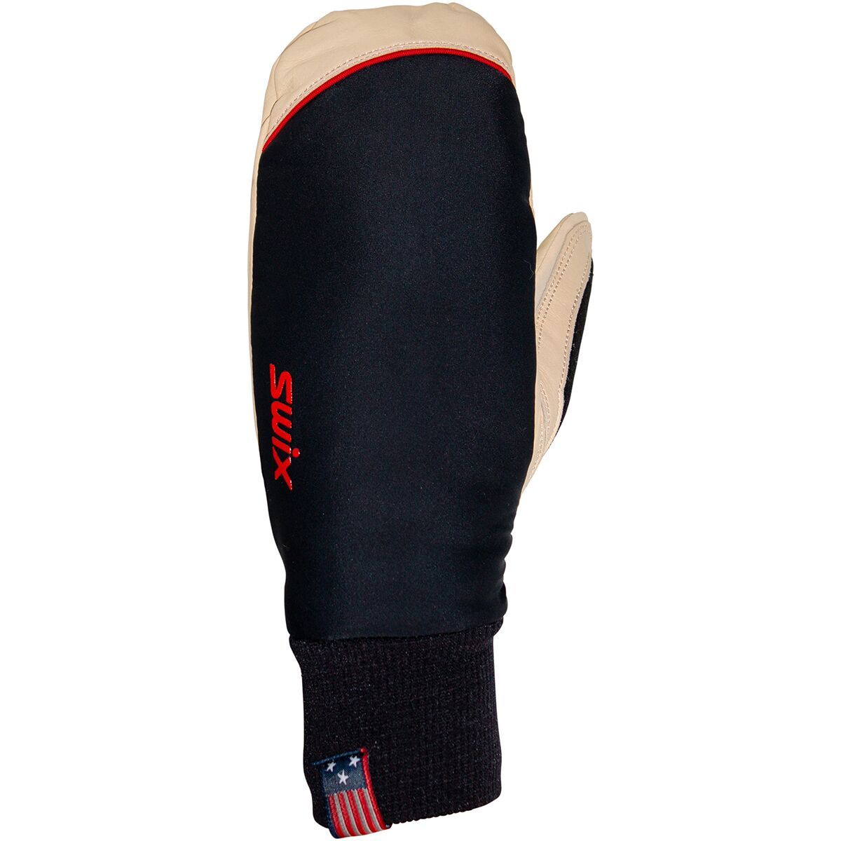 Swix Solo Mitten - Men's Black/Red, XL