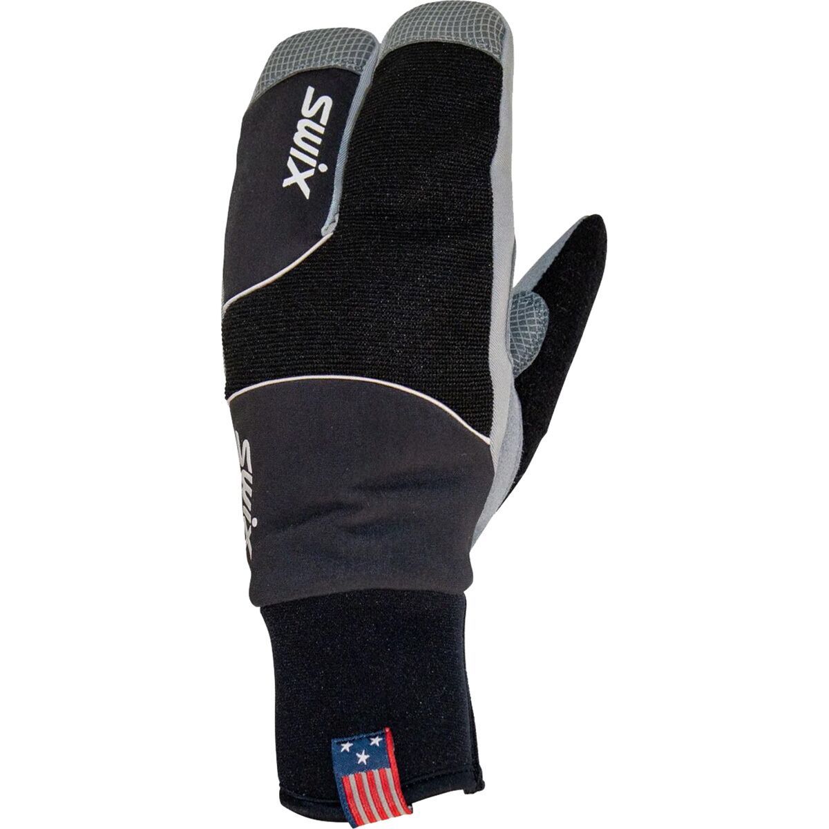 Image of Swix Star XC 3.0 Split Mitten - Men's Black/Silver, M