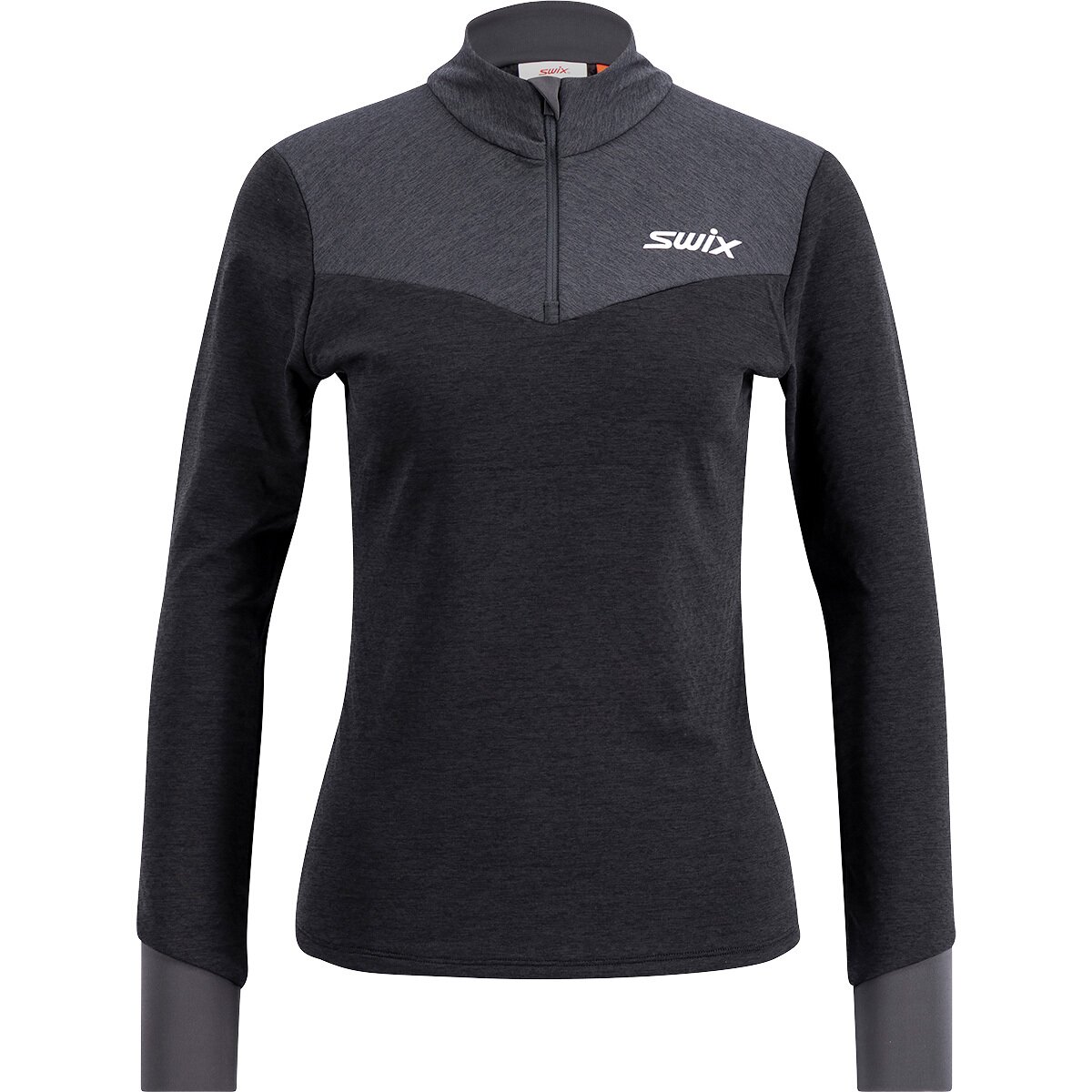 Image of Swix Dynamic Midlayer 1/2-Zip Top - Women's Black/Phantom, L